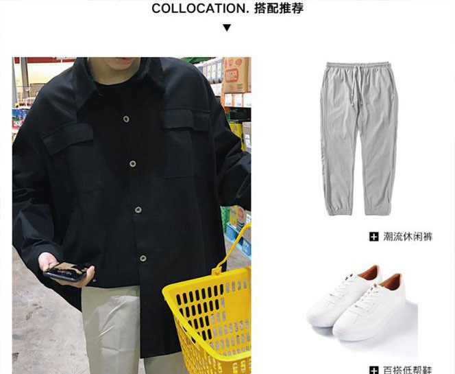 秋季男士服裝搭配圖片 休閑的學生裝扮 2