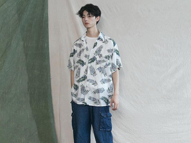 男生襯衫潮流穿法 短袖襯衫怎么穿好看 4