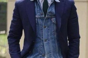 男人牛仔夾克怎么搭配帥氣好看