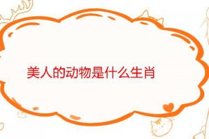 十二生肖美人的動物是什么生肖
