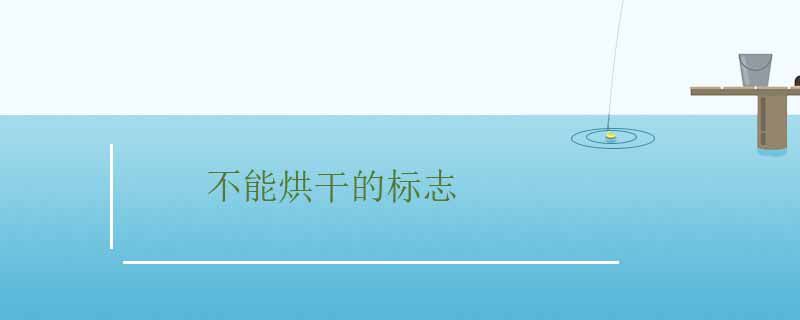 衣物不能烘干的標(biāo)志 1