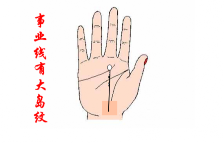 事業(yè)線上有一個大島紋代表什么 事業(yè)線島紋分析圖解 2