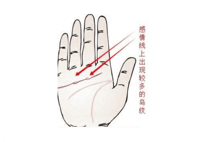 事業(yè)線上有一個大島紋代表什么 事業(yè)線島紋分析圖解 4